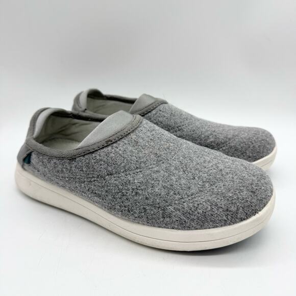 Vessi Women's Sunday Slippers 100% Waterproof Wool Slate Grey Size 7 Loungewear - Picture 3 of 12